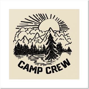 Camp Crew - Camping and Hiking Lovers Nature Inspired Posters and Art